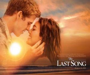 yapboz Promosyon Poster The Last Song (Miley Cyrus ve Liam Hemsworth)